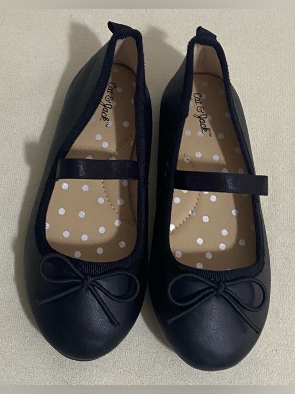 Cat & Jack Black Mary Jane Bow Flats for Kids